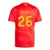 Officiële Voetbalshirt Spanje Pedri 26 Thuis EK 2024 - Heren